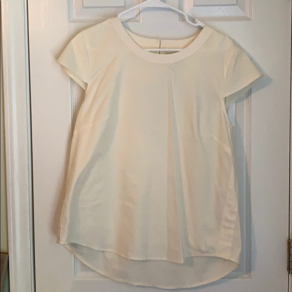 White cap sleeve top from J Crew